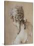 Head of a Woman Seen from Behind, circa 1740-Francois Boucher-Stretched Canvas