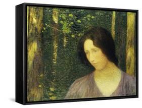 Head of a Woman, Tete de Femme-Henri Martin-Framed Stretched Canvas