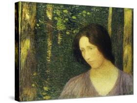 Head of a Woman, Tete de Femme-Henri Martin-Stretched Canvas