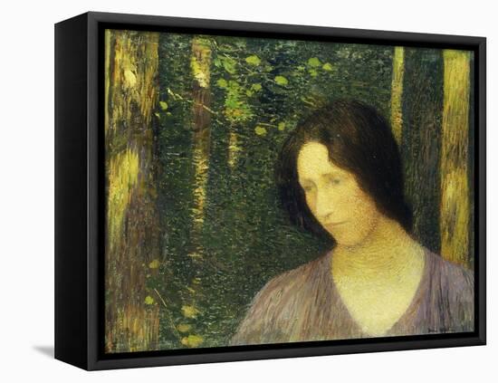 Head of a Woman, Tete de Femme-Henri Martin-Framed Stretched Canvas