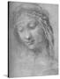 'Head of a Woman Three-Quarters to the Left', c1480 (1945)-Leonardo Da Vinci-Stretched Canvas