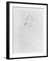 Head of a Woman (Verso) (See 383972 Recto) 1893 ? (Pencil on Paper)-Berthe Morisot-Framed Giclee Print