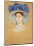 Head of a Woman with a Large Hat, C.1909-Mary Cassatt-Mounted Giclee Print