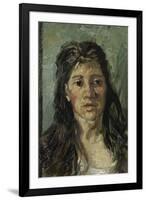 Head of a Woman with Open Hair, 1885-Vincent van Gogh-Framed Giclee Print