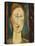 Head of a Woman with Red Hair; Tete De Femme Aux Cheveux Rouges-Amedeo Modigliani-Stretched Canvas