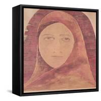 Head of a Woman-Rabindranath Tagore-Framed Stretched Canvas
