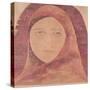 Head of a Woman-Rabindranath Tagore-Stretched Canvas