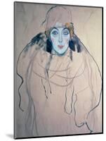 Head of a Woman-Gustav Klimt-Mounted Giclee Print
