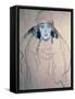 Head of a Woman-Gustav Klimt-Framed Stretched Canvas