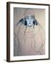 Head of a Woman-Gustav Klimt-Framed Giclee Print