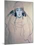 Head of a Woman-Gustav Klimt-Mounted Giclee Print