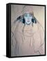 Head of a Woman-Gustav Klimt-Framed Stretched Canvas