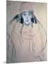 Head of a Woman-Gustav Klimt-Mounted Giclee Print