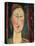 Head of a Woman-Amedeo Modigliani-Stretched Canvas