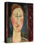 Head of a Woman-Amedeo Modigliani-Stretched Canvas