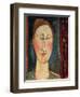 Head of a Woman-Amedeo Modigliani-Framed Giclee Print