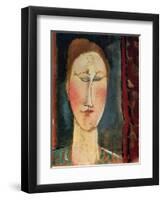 Head of a Woman-Amedeo Modigliani-Framed Giclee Print