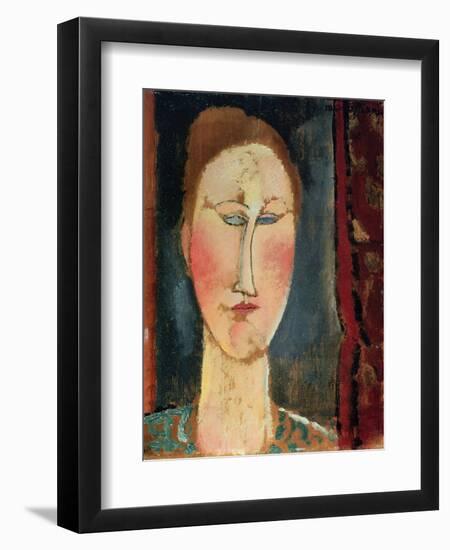 Head of a Woman-Amedeo Modigliani-Framed Giclee Print