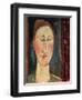 Head of a Woman-Amedeo Modigliani-Framed Giclee Print