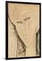 Head of a Woman-Amedeo Modigliani-Framed Giclee Print