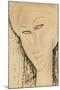 Head of a Woman-Amedeo Modigliani-Mounted Giclee Print
