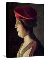 Head of a Woman-Georges de La Tour-Stretched Canvas