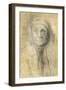 Head of a Woman-Michelangelo Buonarroti-Framed Giclee Print