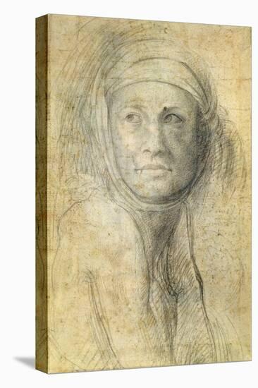 Head of a Woman-Michelangelo Buonarroti-Stretched Canvas