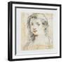 Head of a Woman-Giuseppe Cesari-Framed Giclee Print