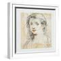 Head of a Woman-Giuseppe Cesari-Framed Giclee Print