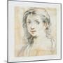 Head of a Woman-Giuseppe Cesari-Mounted Giclee Print