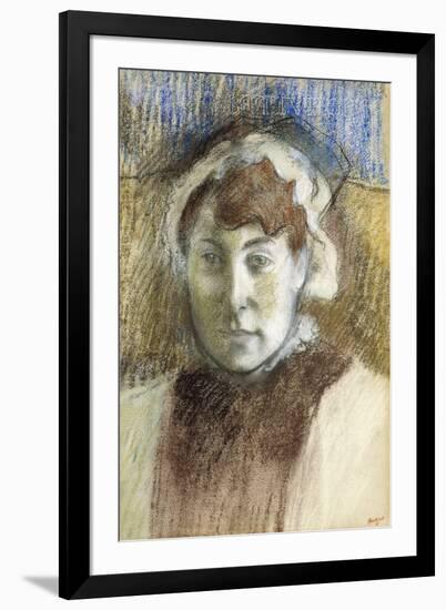 Head of a Woman-Edgar Degas-Framed Giclee Print