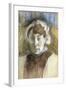 Head of a Woman-Edgar Degas-Framed Giclee Print