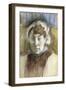 Head of a Woman-Edgar Degas-Framed Giclee Print