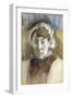 Head of a Woman-Edgar Degas-Framed Giclee Print