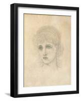 Head of a Woman-John Melhuish Strudwick-Framed Giclee Print