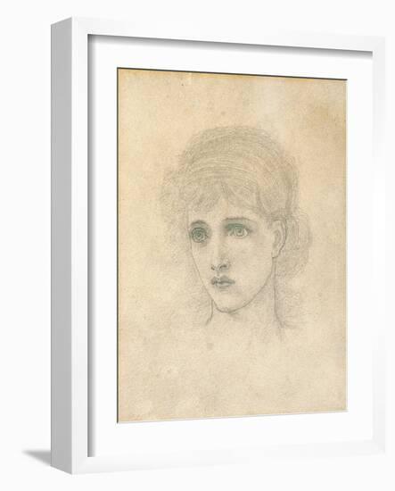 Head of a Woman-John Melhuish Strudwick-Framed Giclee Print
