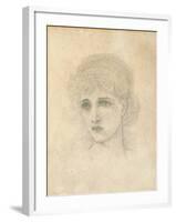 Head of a Woman-John Melhuish Strudwick-Framed Giclee Print