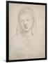 Head of a Woman-Raphael-Framed Art Print