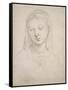 Head of a Woman-Raphael-Framed Stretched Canvas