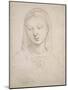 Head of a Woman-Raphael-Mounted Art Print