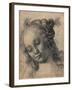 Head of a Woman-Andrea Verrocchio-Framed Art Print