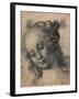 Head of a Woman-Andrea Verrocchio-Framed Art Print