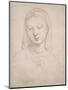 Head of a Woman-Raphael-Mounted Art Print