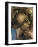 Head of a Worker-Constantin Meunier-Framed Giclee Print