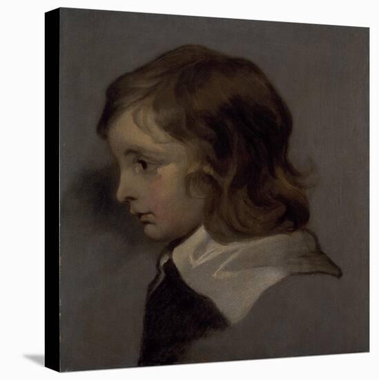 Head of a Young Boy-Sir Peter Lely-Stretched Canvas