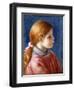 Head of a Young Girl, 1888-Pierre-Auguste Renoir-Framed Giclee Print