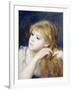 Head of a Young Girl, 1890-Pierre-Auguste Renoir-Framed Giclee Print