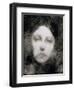 Head of a Young Girl, 1890-Eugene Carriere-Framed Giclee Print