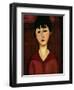 Head of a Young Girl, 1916-Amedeo Modigliani-Framed Premium Giclee Print